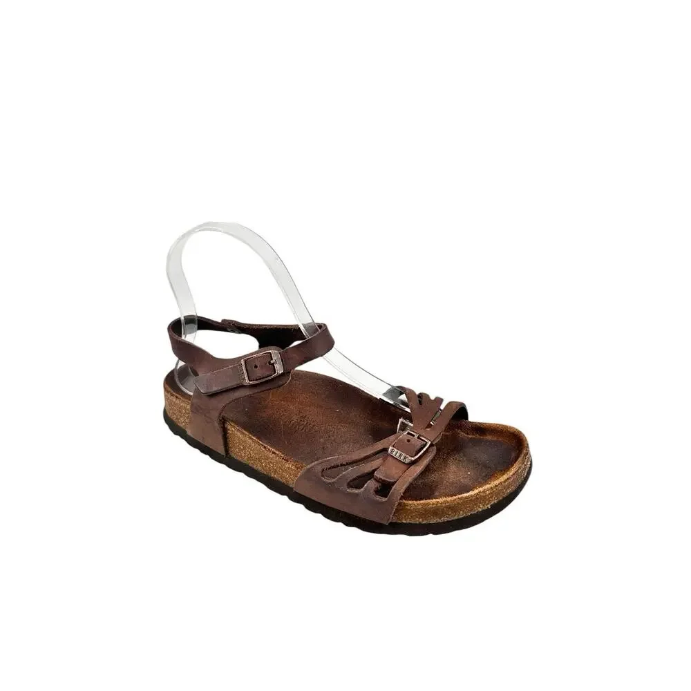 Unique Birkenstock Brown Strappy Leather Sandals